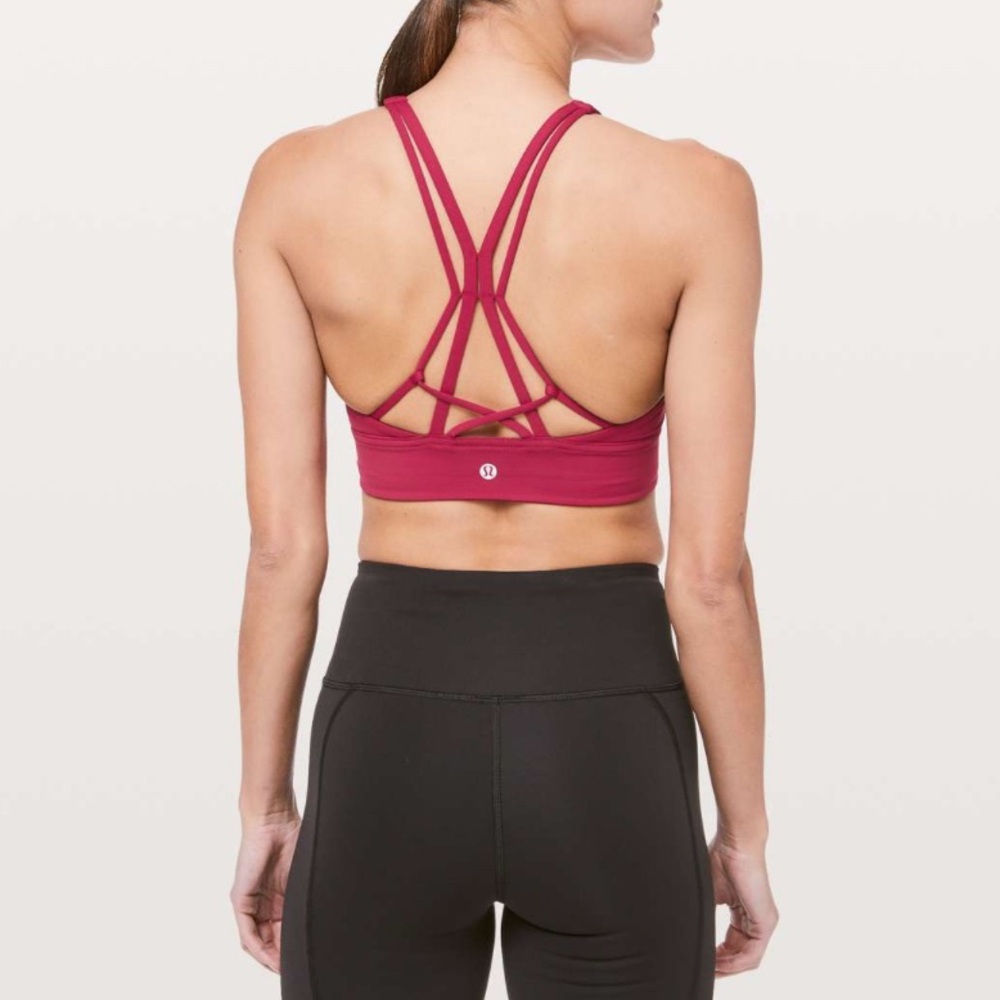 lululemon athletica Racerback Sports Bra in Raspberry - Picture 4 of 10